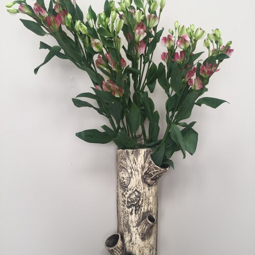 Tree trunk shops hanging vase