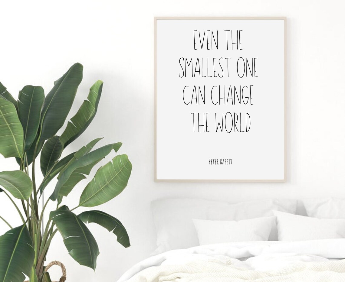 peter rabbit quote print peter rabbit art literary art etsy