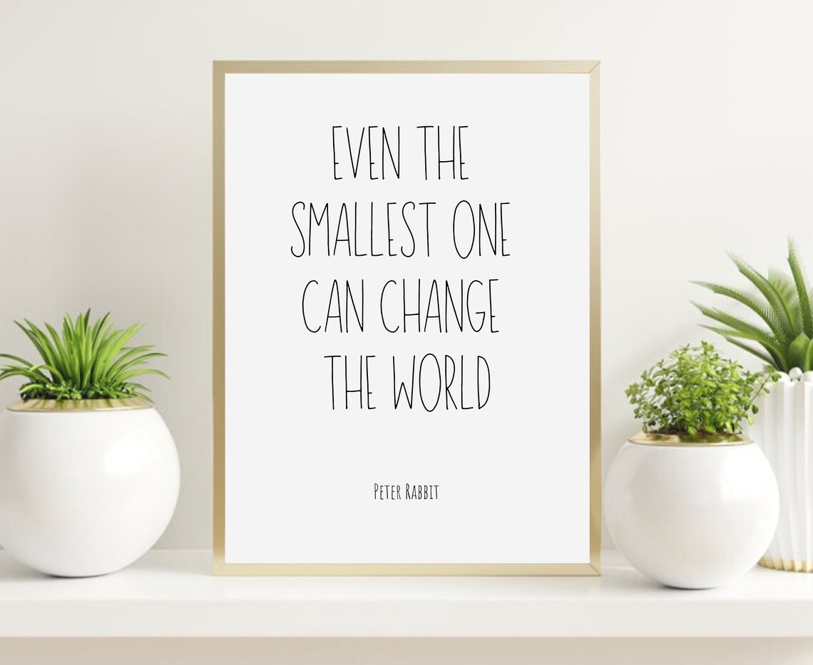 peter rabbit quote print peter rabbit art literary art etsy