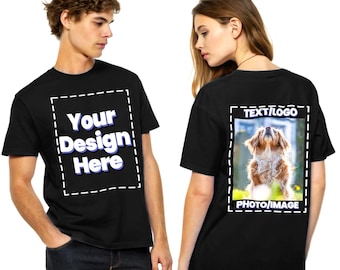 Custom 100% Cotton T-Shirt – Personalized Photo, Logo & Text