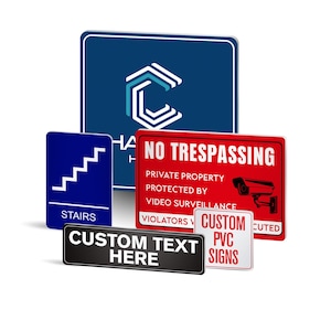 Kundenspezifische Plastik PVC-Schilder - personalisiertes Büroschild für Tür oder Wand - UV-Tintendruck für Hauptgeschäft-Namensschilder-Veranstaltungen im Innen- und Außenbereich