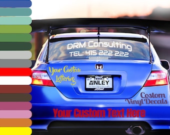 Custom Car Vinyl Lettering – Personalized Text Decal