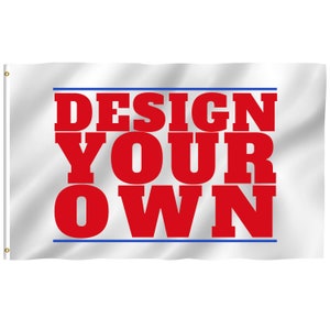 Custom Flag Polyester Single & Double Sided Advertising, Personalized Gift, Event Banner, Wall Decor Print Image, Logo, Text Anything image 2