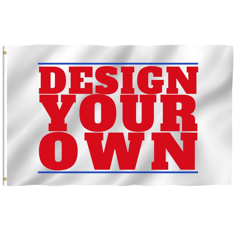 Custom Flag Polyester Single & Double Sided Advertising, Personalized Gift, Event Banner, Wall Decor Print Image, Logo, Text Anything image 2