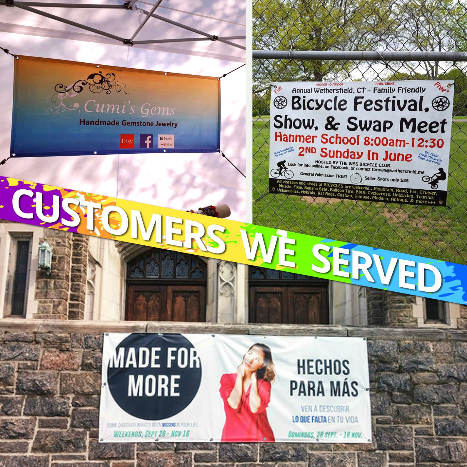 Personalized Vinyl Banner - 3'x3' Custom Printed With Your Logo, Photo, Or Text For Indoor/Outdoor Events