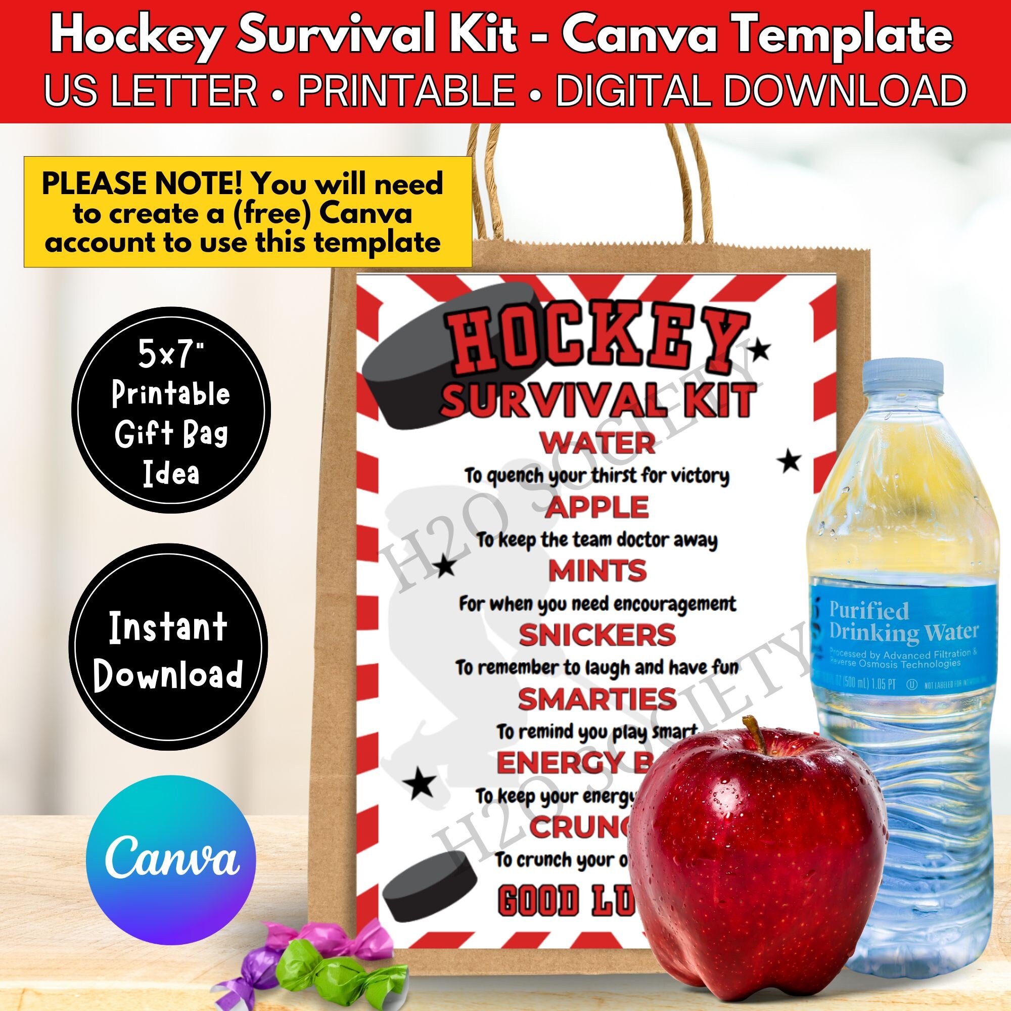 Hockey-Kosmetiktasche – Wasserdicht, 23,5 X 17 Cm, Perfekt Als Team-Geschenk Oder Für Hockey-Mütter