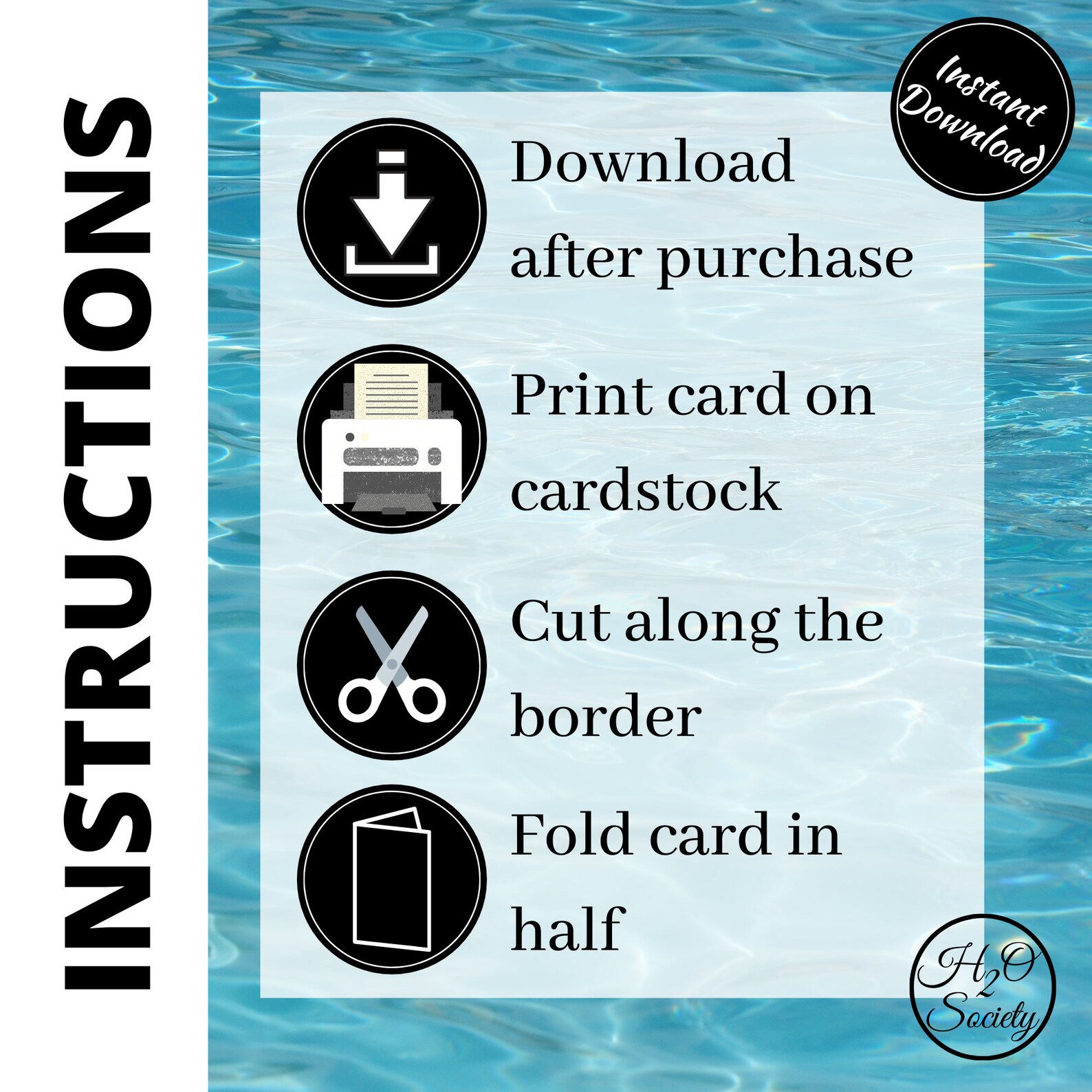 Printable Swim Coach Card Swim Coach Definition Blank Etsy