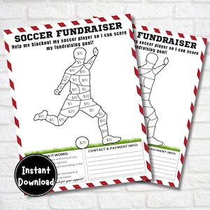 Soccer Fundraiser, Color My Player, Fundraiser Flyer, Team Fundraiser, Travel Team, Soccer Mom, Fundraiser Form, Soccer Sponsor, 8.5x11