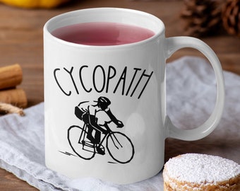 cyclist gifts, cycling gift, gift for him, bicycle gift, bicycle gifts, gifts for biker, mountain bike gift, funny cyclist mug, biker cup