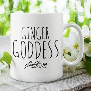 Regalo para pelirroja, regalo para pelirroja, taza de diosa pelirroja, regalo para amiga pelirroja, esposa novia Taza pelirroja, regalo para cabello rojo,