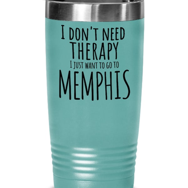 Memphis gift, vacation to  Memphis Tennessee, travel to Memphis insulated tumbler, visit Graceland gift, Presely fan present