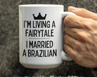 Brazilian mug, Brazil gift, Brazilian wife gifts, husband  from brazil, born in Brazil , funny gift for brazilian, Brazil coffee cup