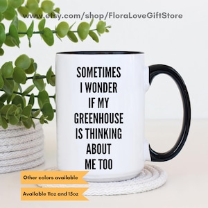 Greenhouse gift mug for gardener love my greenhouse grower present garden mug farmer greenhouse lover flower tomato growing gift ceramic