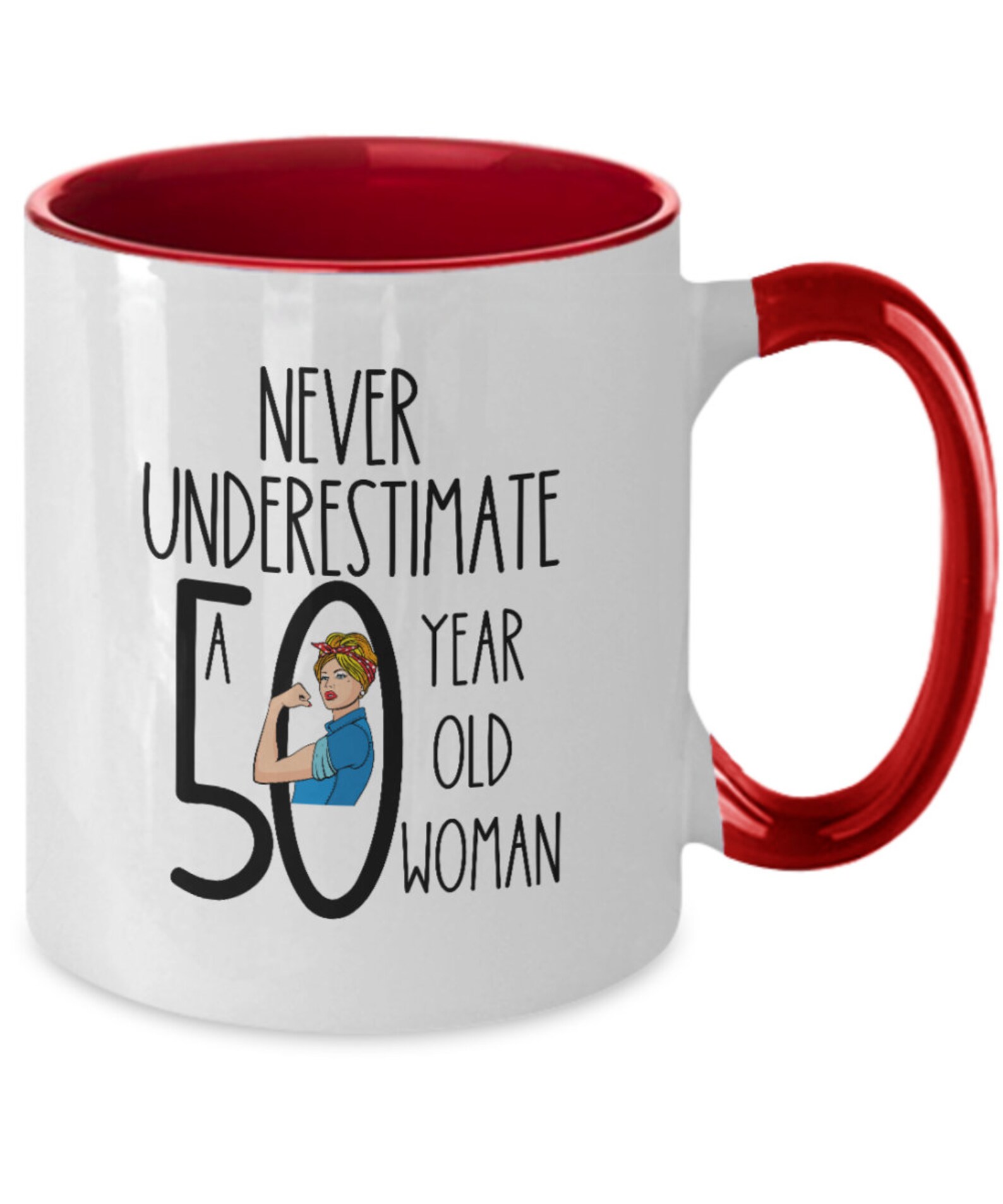 50th Birthday Gifts 50 Year Old Woman Mug Coffee Cup for 50th Etsy