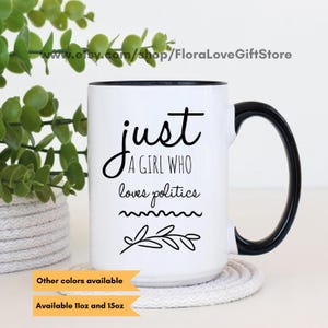 Politics student gift mug politics lover gifts girl who loves politics Politician coffee cup Political science graduate gift
