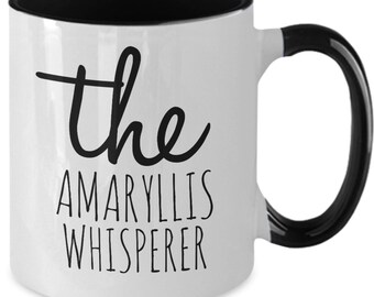 Amaryllis gift, amaryllis flower lover coffee cup, the amaryllis whisperer mug,  xmas gifts for gardener,  Florist mug, Flower lover cup
