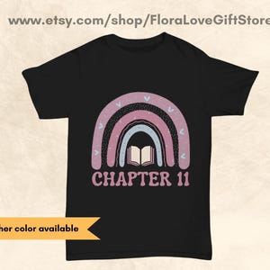 11th birthday tshirt for reader 11 year old book lover Chapter 11 shirt for her 11 year old birthday gift for book worm birthday tee