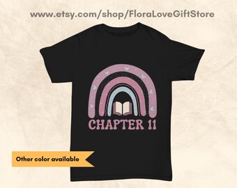 11th birthday tshirt for reader 11 year old book lover Chapter 11 shirt for her 11 year old birthday gift for book worm birthday tee
