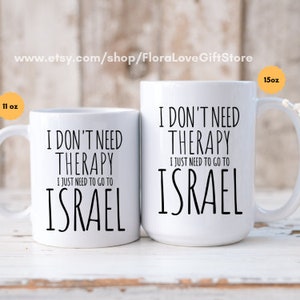 Israel mug Israel gift Israeli mug Love Tel Aviv  Israel  Dreaming of home Holiday Travel Jewish Hebrew coffee cup