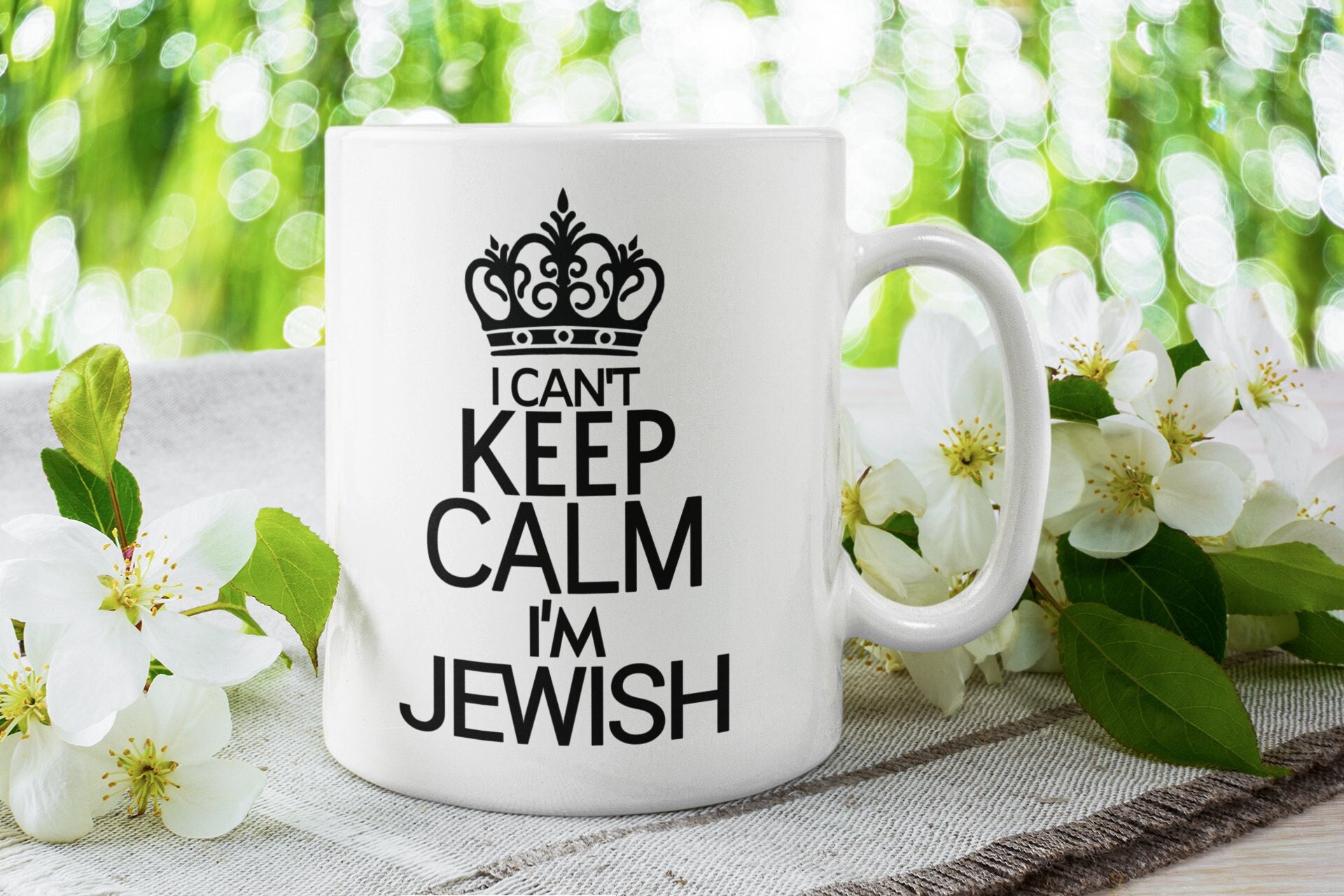 Jewish Mothers We Cant Keep Calm Weve Got Chutzpah Tea Towel 