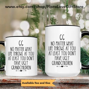 Tazza divertente GG, il miglior regalo GG di sempre per il nipote, regalo dalla nipote alla bisnonna, tazza da caffè per la festa della mamma, regalo di Natale