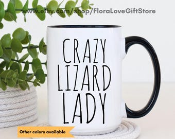 Regalo d'amore per lucertole, tazza da caffè per lucertole pazze, tazza d'amore per lucertole per proprietarie di lucertole, tazza divertente per lucertole pazze, regalo per