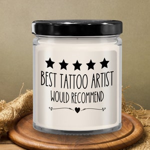 Tattoo artist gift, tattoo artist candle, gift for tattoo artist, soy candle, thank you gift, tattooist gift, tattooist gifts, tattoo studio image 5