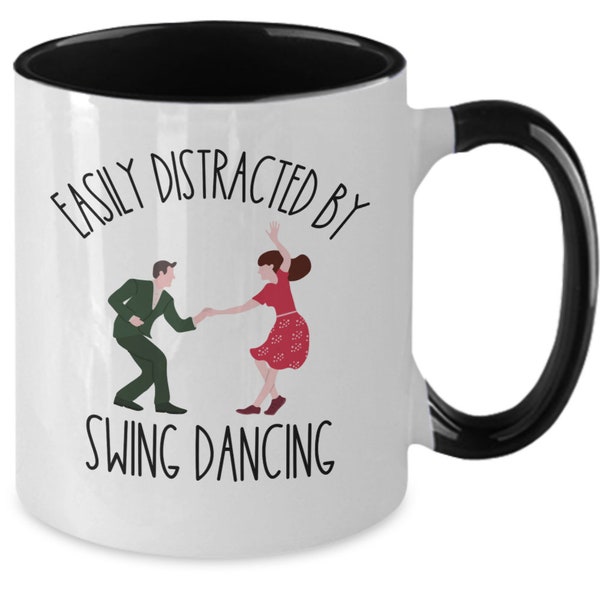 Cadeau de danse swing, tasse de danseur, cadeau pour danseur de swing, cadeaux d’amateur de jazz, lindy hop, balboa, danseur de style swing, swing era, east coast swing