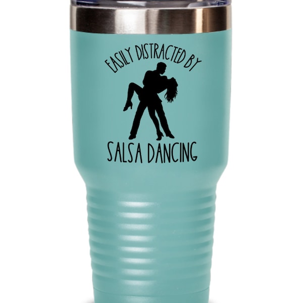 Salsa dancer tumbler gift, salsa dance gifts, insulated tumbler, dancer gifts, salsa dance partner,salsa teacher, love salsa dancing gifts