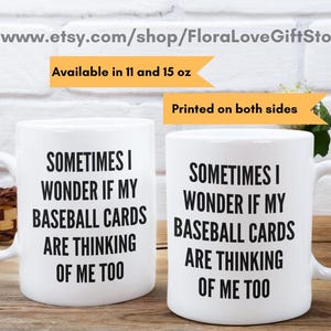Collezionista di carte da baseball, carte da baseball, carte collezionabili, regali da collezione, tazza da caffè da baseball, collezionista di carte collezionabili, cimeli sportivi