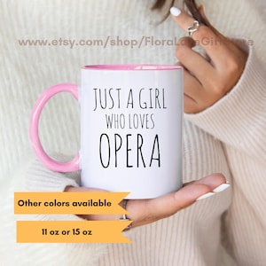 Opera lover gift opera singer mug, opera music lover gift Opera lover coffee cup for opera fan I  love opera singer gift Choir singer mug