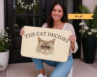 Cat doormat funny cat owner gift for housewarming gift for new home Crazy cat lady welcome mat Cats house door mat fun Christmas gift