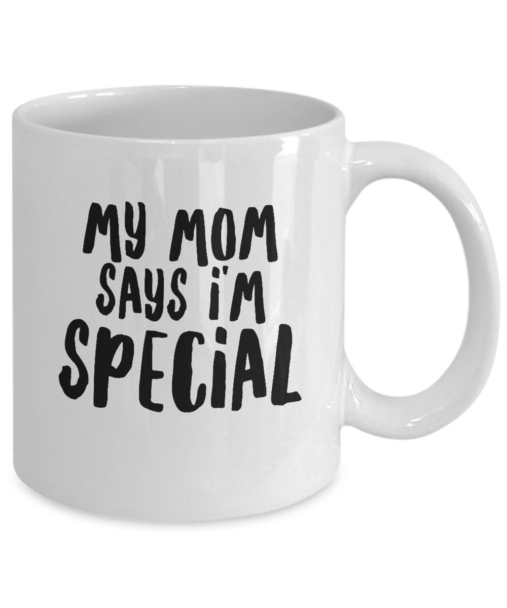Mi mamá dice im taza especial de café divertido para hija