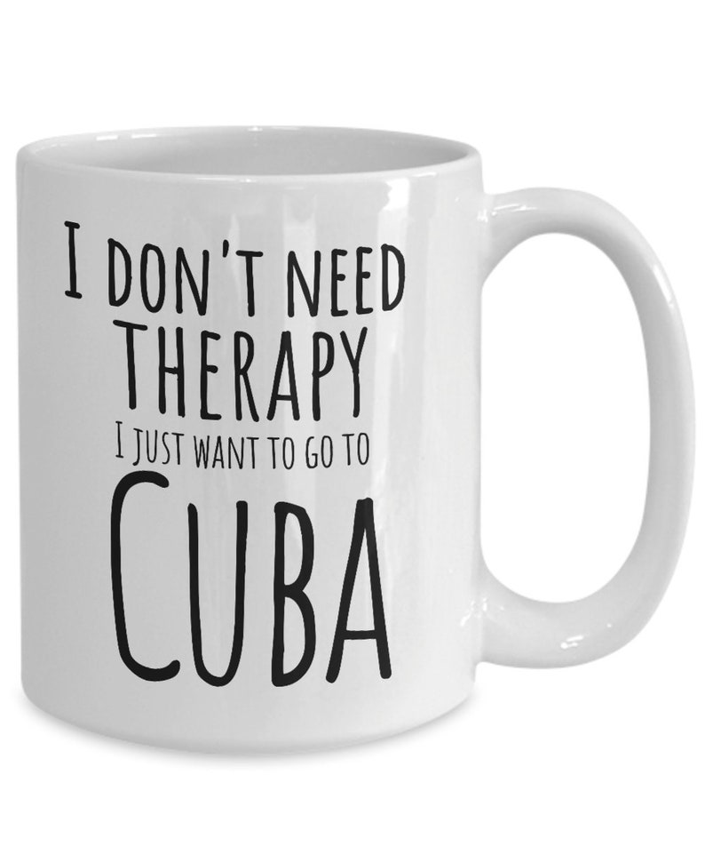 Cuba mug, Cuba gift, Dreaming of Cuba coffee cup, Cuban mug, Sala Cuba pride gift, Cuba love gift mug, I love Cuba coffee mug, Cuban gifts image 3