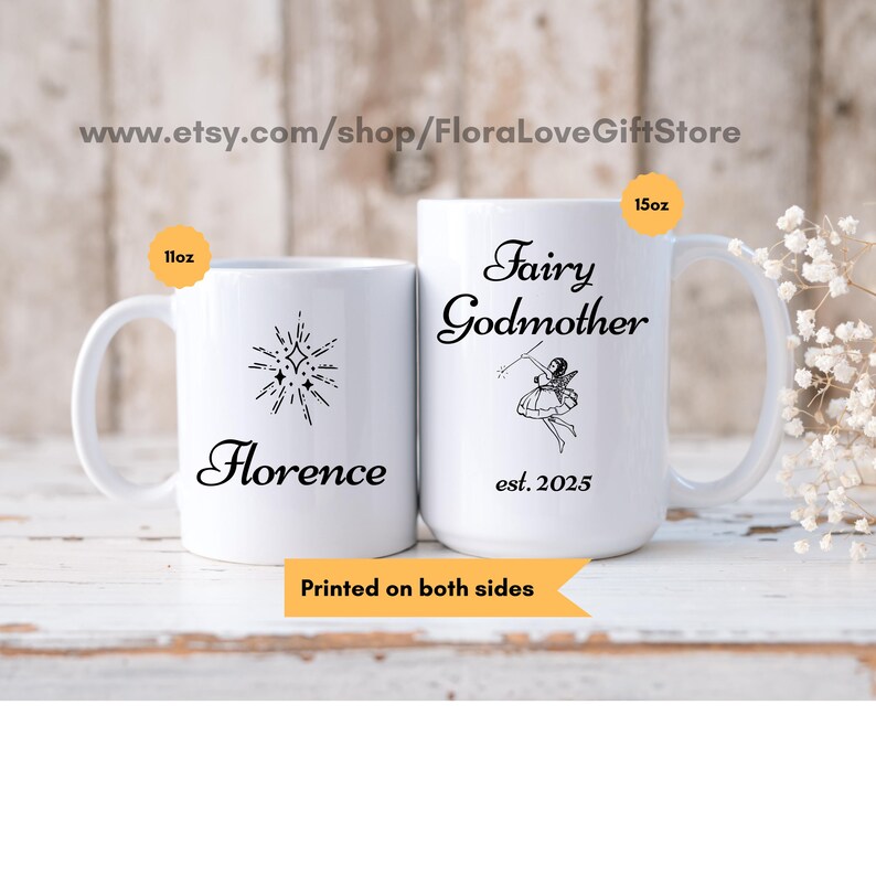 Fairy Godmother Gift Custom Faerie Godmother Personalized Coffee Cup — free download