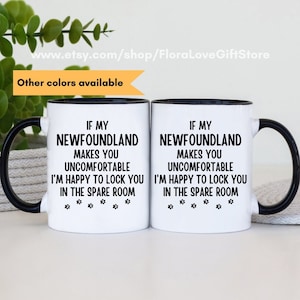 Newfoundland gift funny newfoundland dog mug, Newfoundland  coffee cup, Newfoundland dad, Newfoundland mom, gift for Newfoundland owner