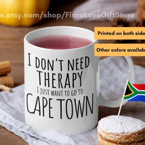 Cape town mug Love Cape Town South Africa coffee cup Dreaming of cape town gift holiday planning mugs