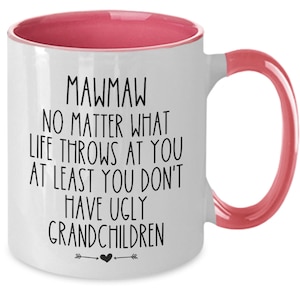 Funny mawmaw mug gift grandmother mothers day coffee cup gift for maw maw mother&#39;s day coffee cup