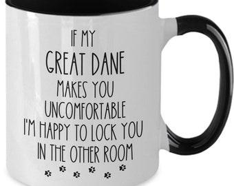 Great Dane gift great dance owner mug Funny gift for great dance owners, Great dane dog mom, great dane dad  Love great danes coffee mug