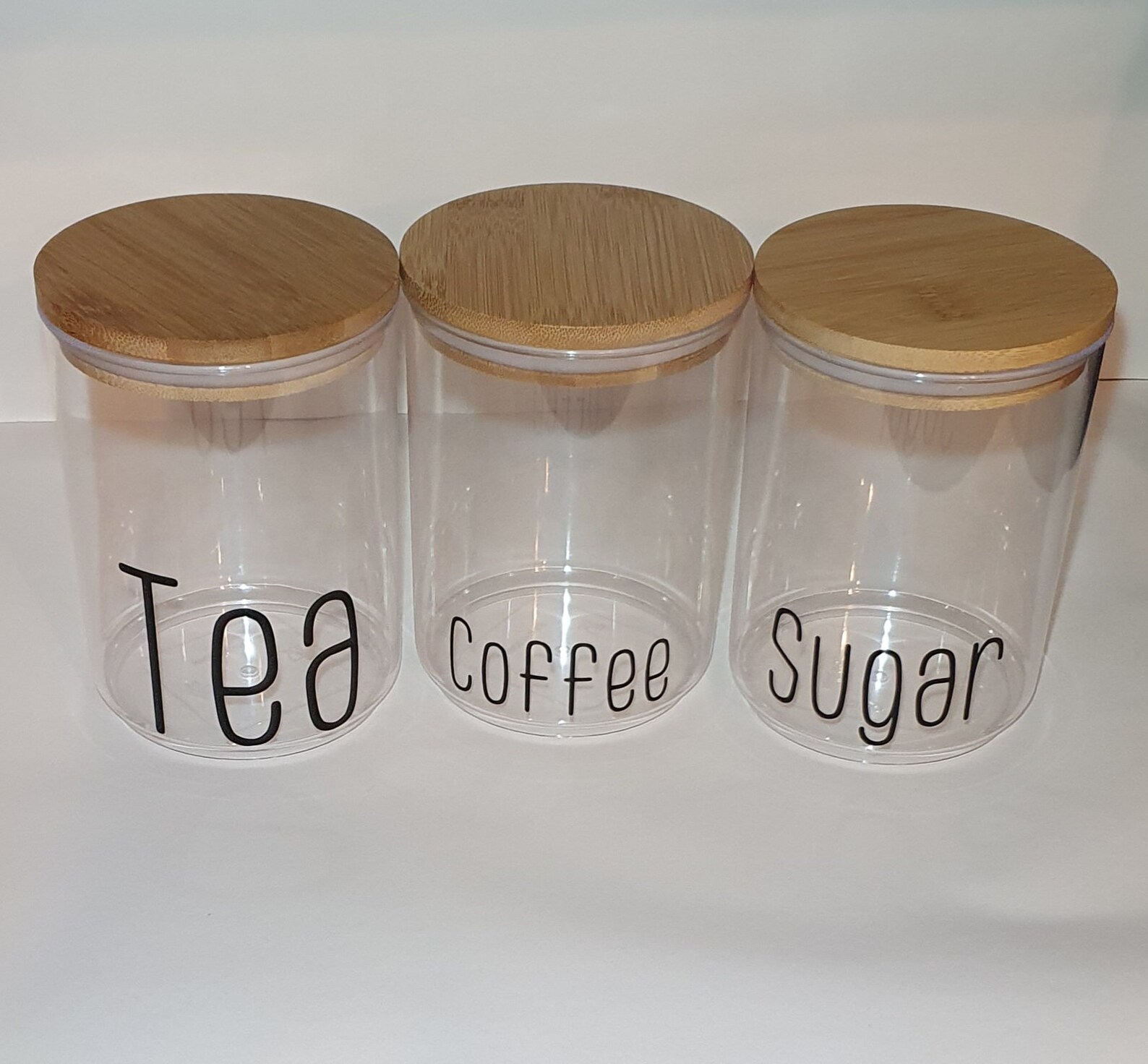 Tea Coffee Sugar Labels Kitchen Canister Decals Vinyl Etsy