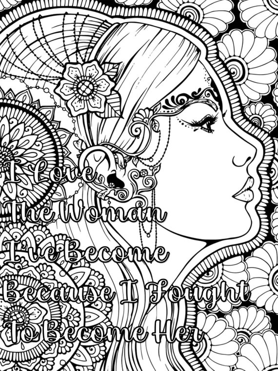 Empowering Women Coloring Book - 6 pages