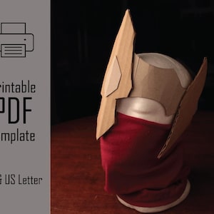 Corona del grifo // Casco de caja de cereales imprimible en formato PDF, manualidad de disfraz reciclada para teatro de fantasía y fiesta de cumpleaños de aventuras para niños