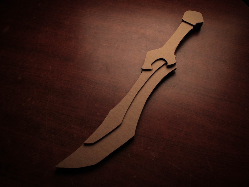Tiger Assassin's Razor PDF Printable Pattern Cardboard - Etsy