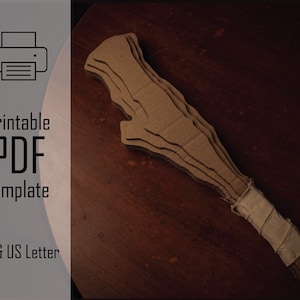 PODEROSO PAU!! || PDF Padrão para impressão Cardboard Club, Toy Ogre e Troll Branch Mace, Recycle DiY Papercraft Template, Fantasy Kids Crafts