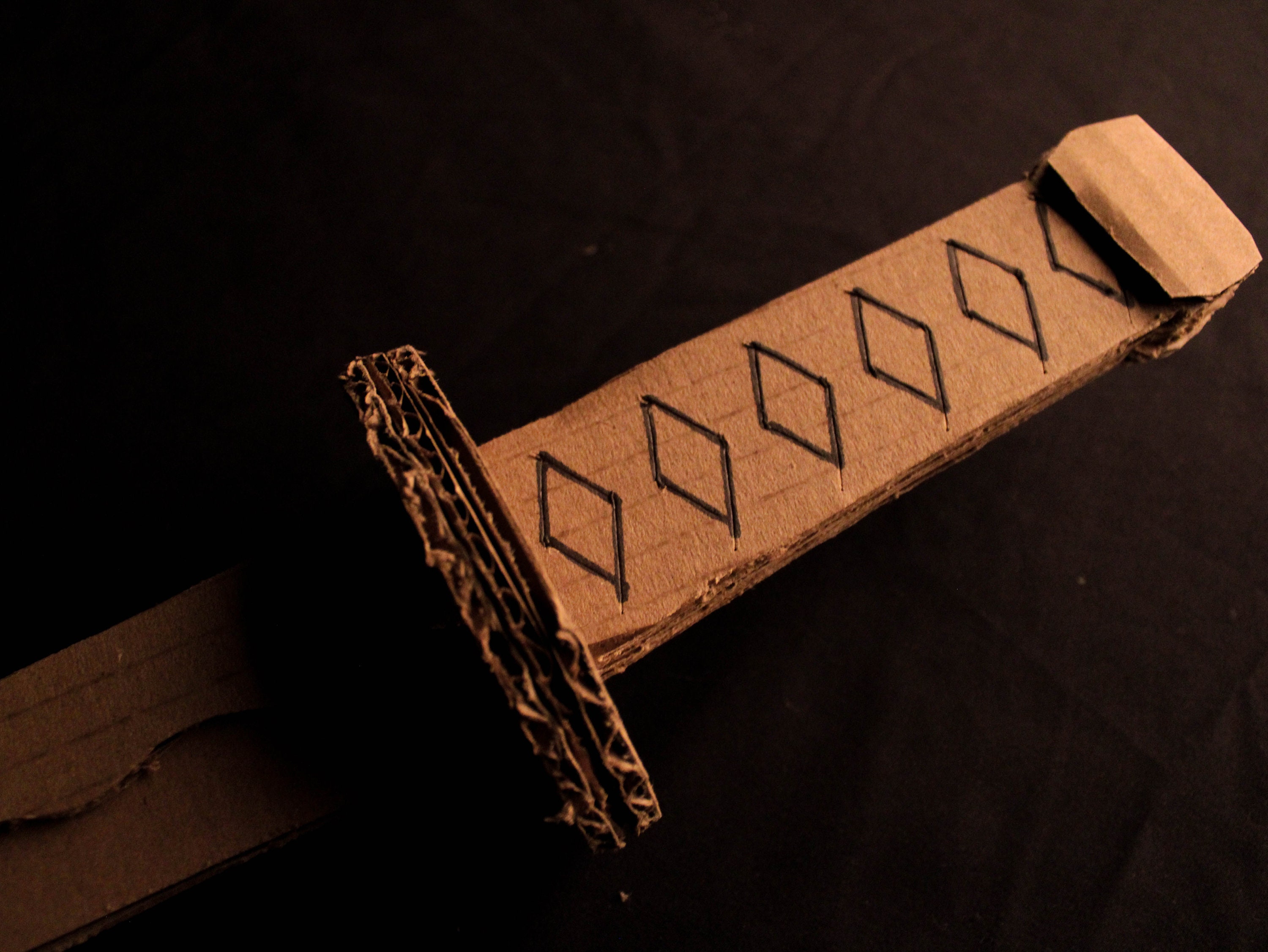 Katana Ruler Patterns Ryujin Katana || PDF Printable Pattern Cardboard Ninja Sword, Toy ...