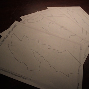 Silver Dragon Knight Shield || PDF Printable Pattern Cardboard Sword ...