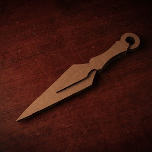Warleaf Kunai || PDF Printable Pattern Cardboard Ninja Knife, Recyle ...