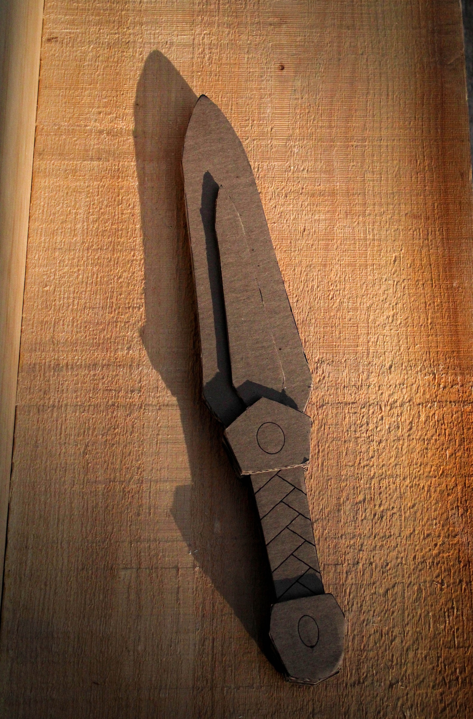 Banded Dagger PDF Printable Pattern Cardboard Sword, Recyle DIY Craft