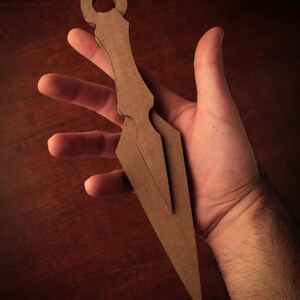 Warleaf Kunai || PDF Printable Pattern Cardboard Ninja Knife, Recyle ...