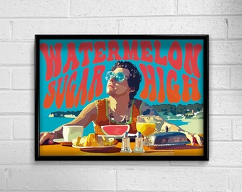 watermelon sugar high watermelon sugar watermelon poster sugar poster pastel poster pink poster pop poster home decor Instant Download post